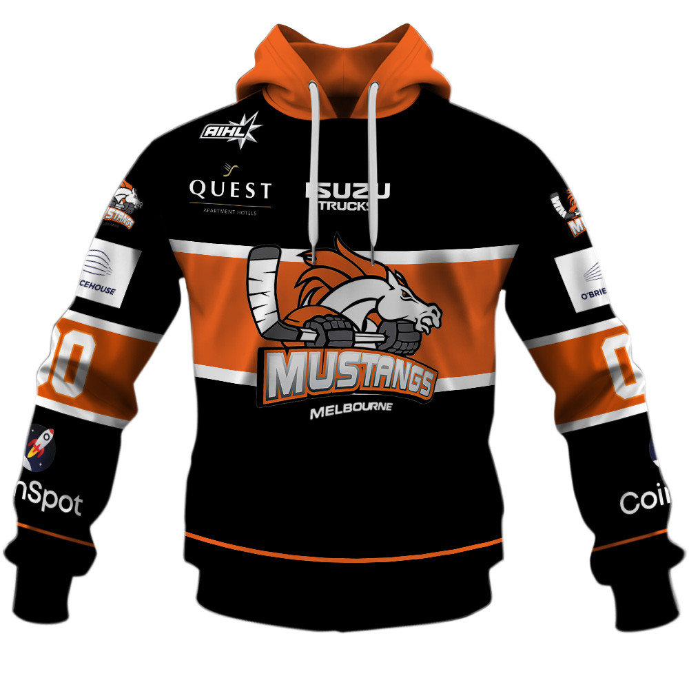 Melbourne Mustangs AIHL 2025 Home Jersey Style Shirts