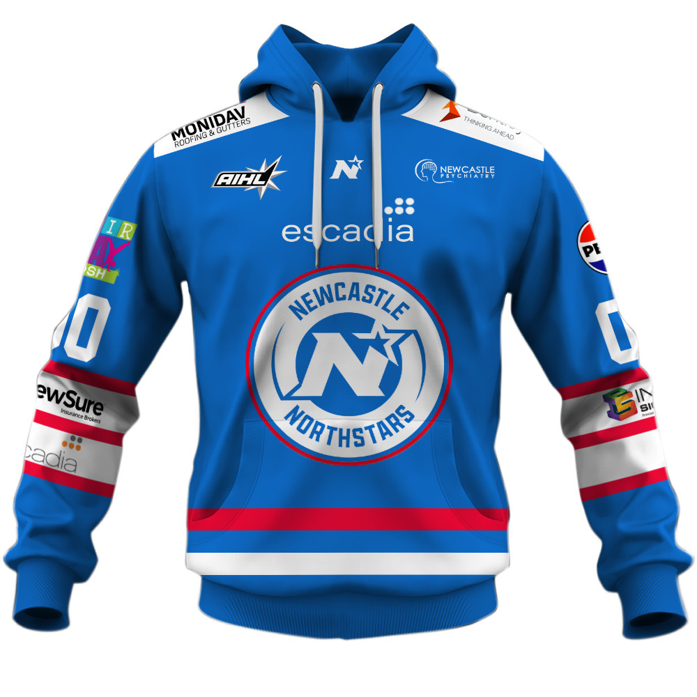 Newcastle Northstars AIHL 2025 Home Jersey Style Shirts