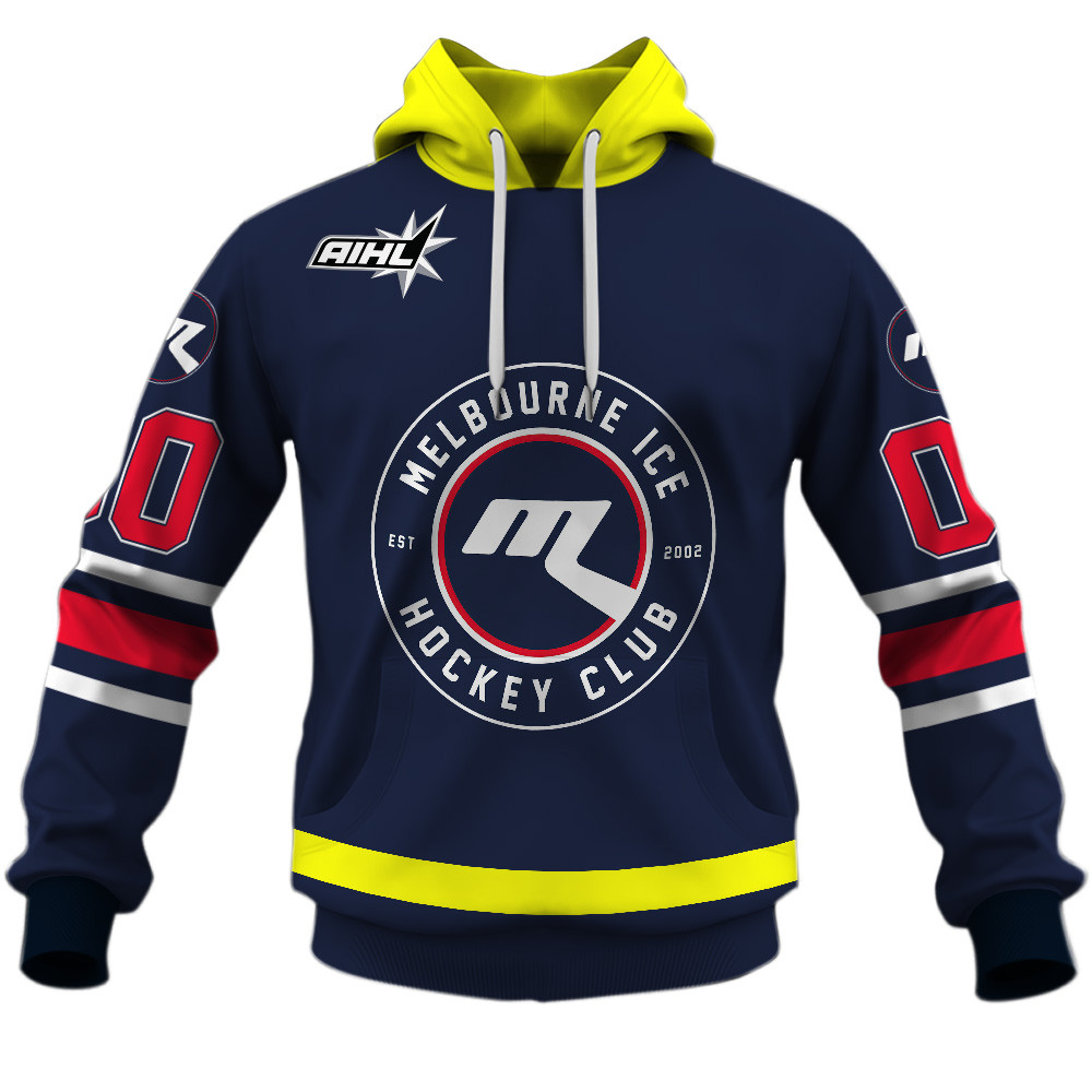 Melbourne Ice AIHL 2025 Home Jersey Style Shirts