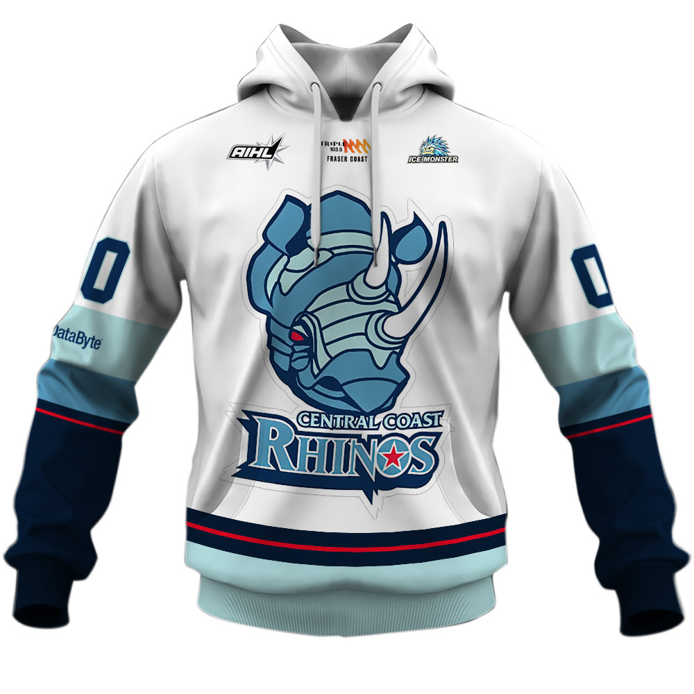 Central Coast Rhinos AIHL 2025 Home Jersey Style Shirts