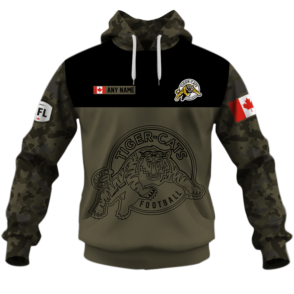 Hamilton Tiger Cats Army Style Hoodie