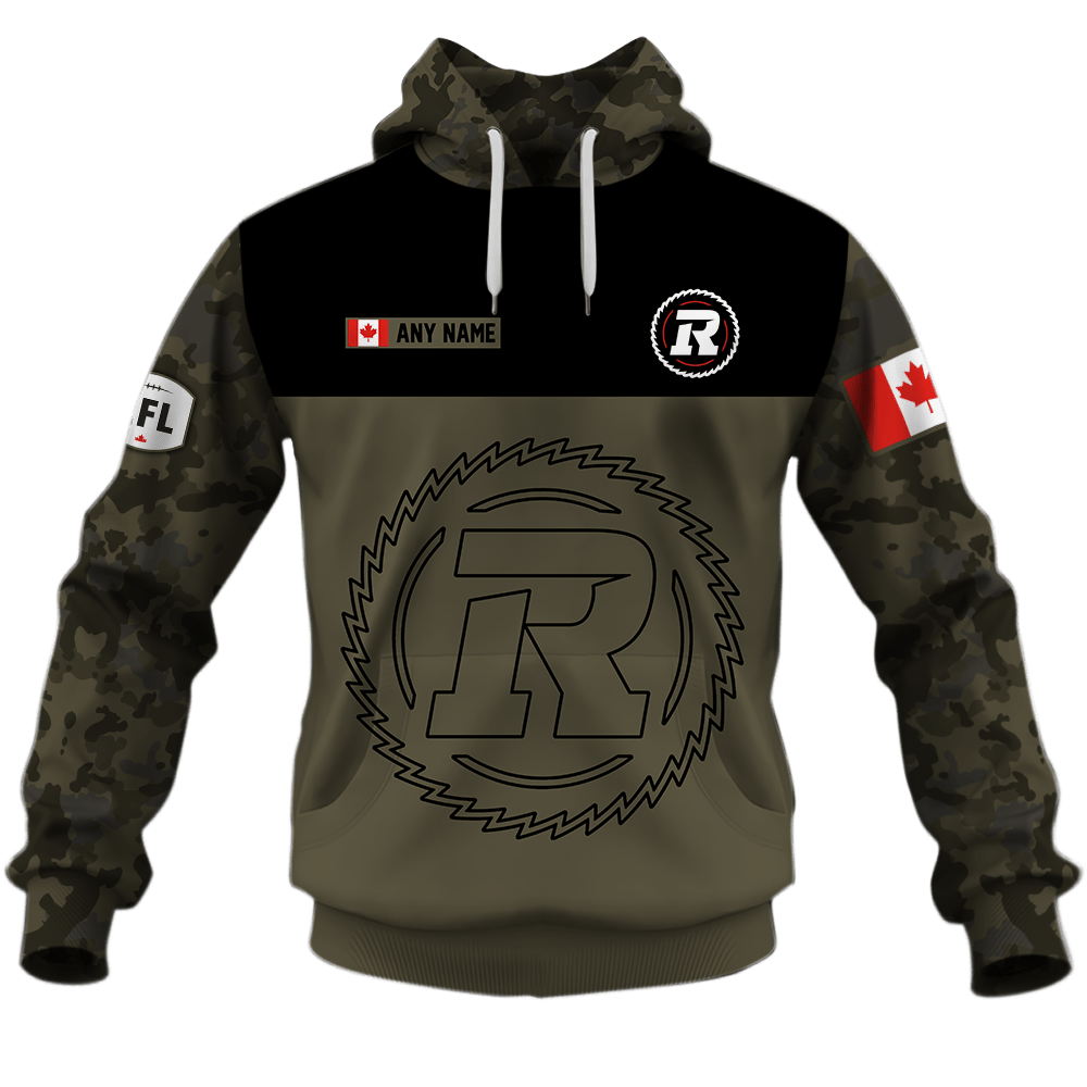 Ottawa Redblacks Army Style Hoodie