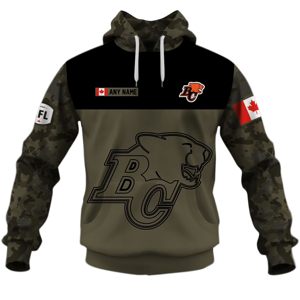 BC Lions Army Style Hoodie