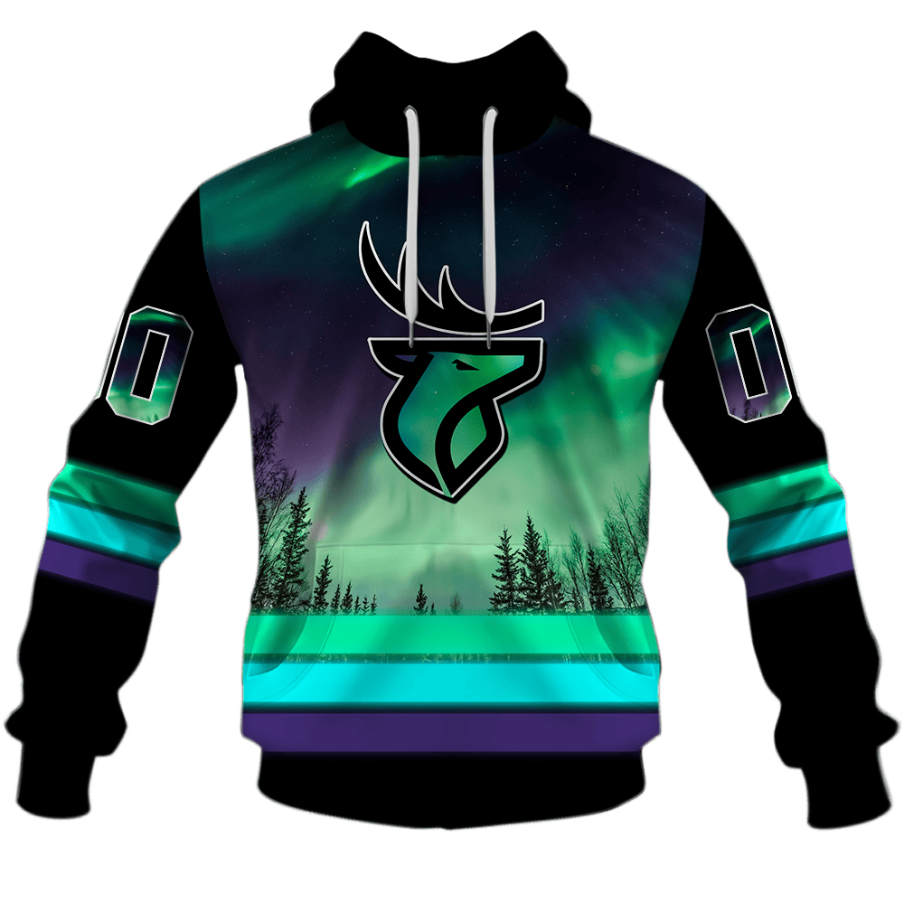 Edmonton Elks  Northern Lights Design Special Shirts