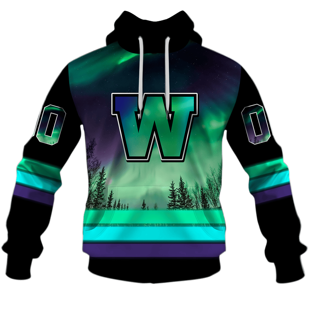 Winnipeg Blue Bombers Northern Lights Design Special Shirts