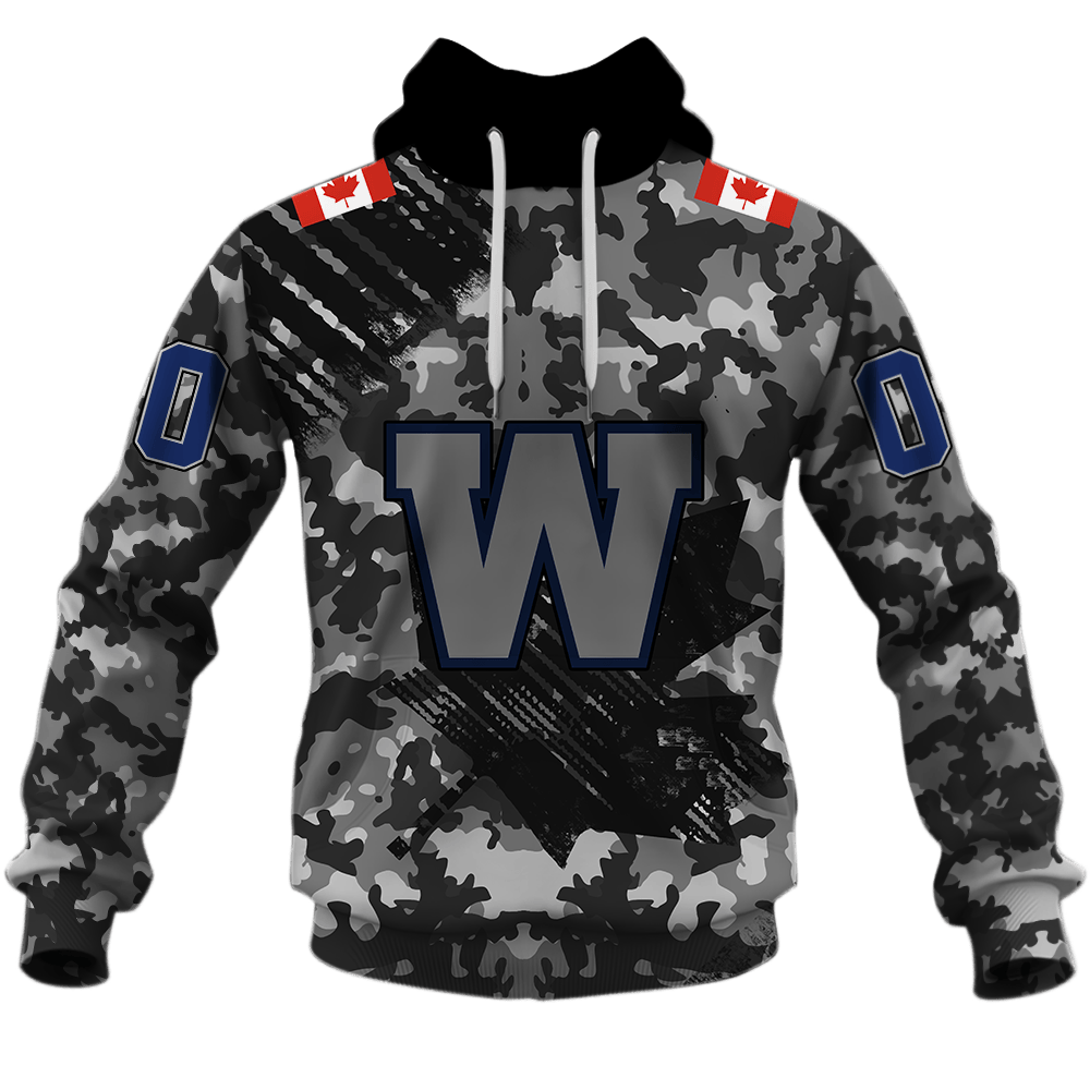 Winnipeg Blue Bombers Army Camouflage Shirt