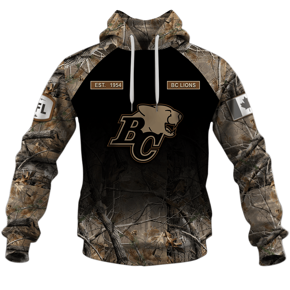 BC Lions Hunting Camo Design Shirts