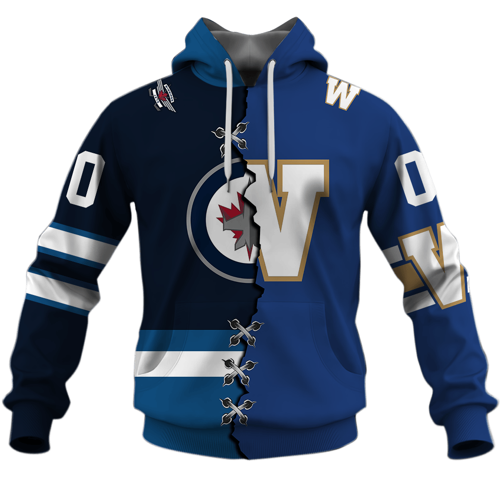 Winnipeg Blue Bombers NHLxCFL Design Shirts