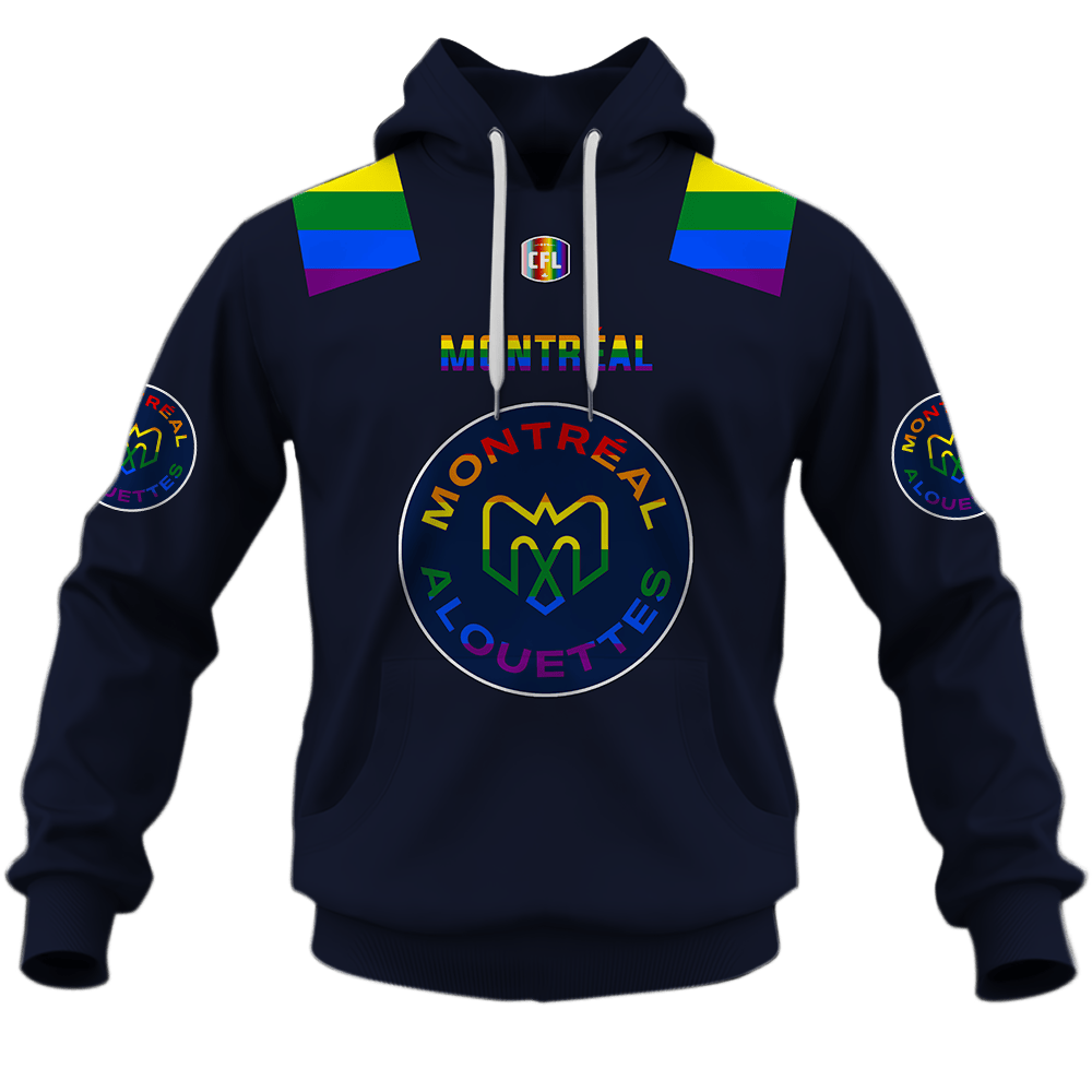 Montreal Alouettes LGBT Pride Design Shirt