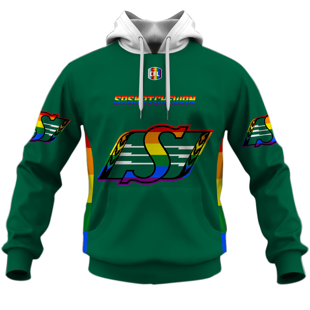 Saskatchewan Roughriders LGBT Pride Design Shirt