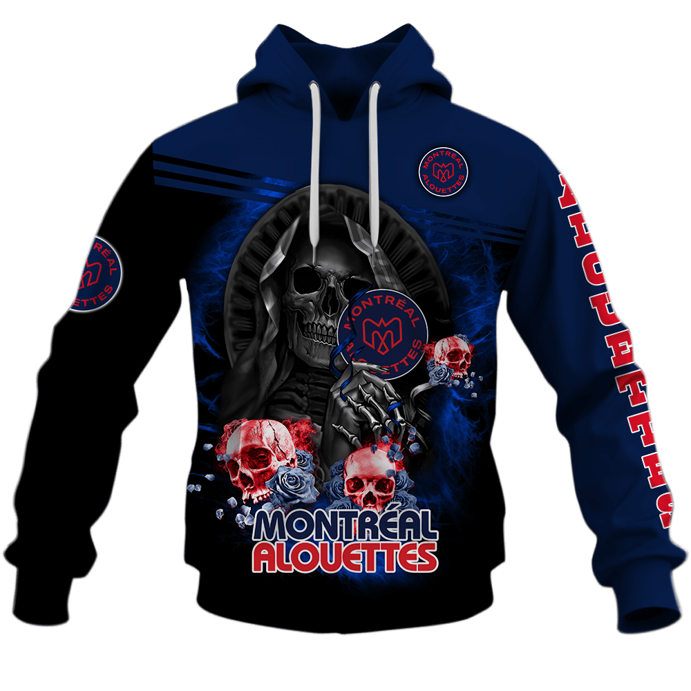Montreal Alouettes Skull Death Design Shirts