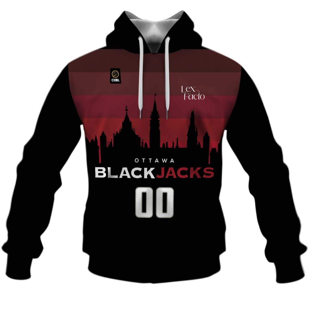 Ottawa BlackJacks CEBL Home Jersey Style Shirts