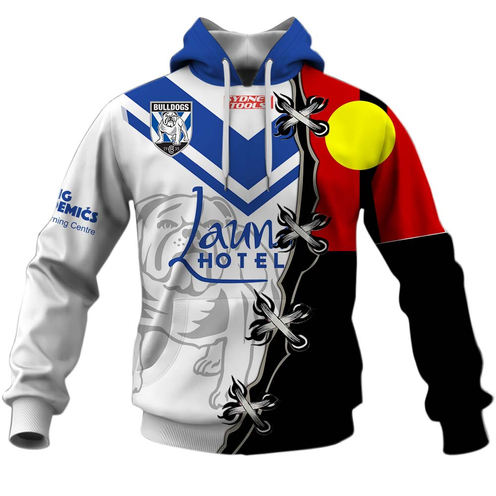 Canterbury Bankstown Bulldogs Jersey Mix Indigenous Flag Design Shirts