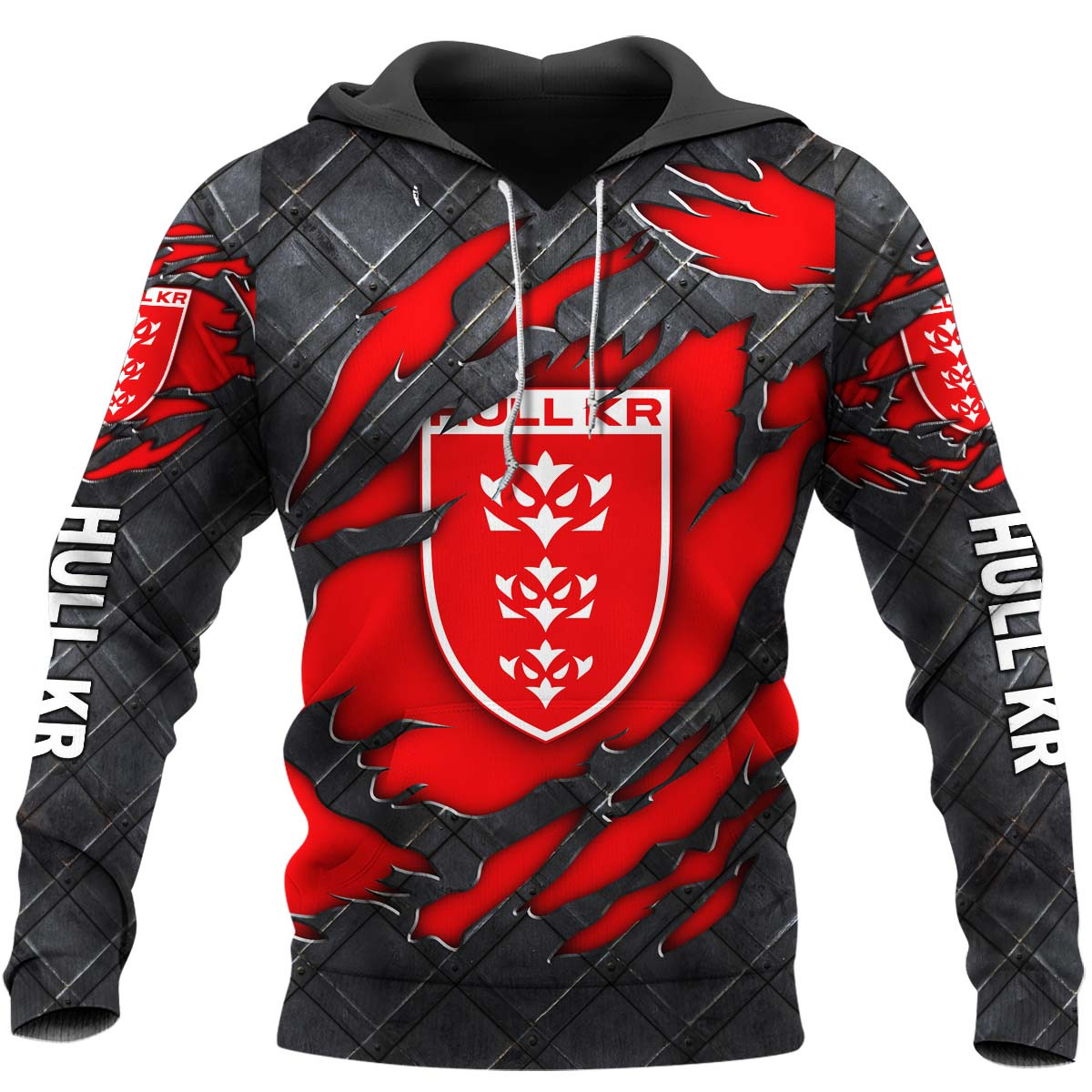 Hull Kingston Rovers Black Metal Design Shirt