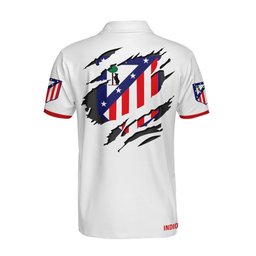 Atlético Madrid La Liga Torn Back Design Polo Shirt