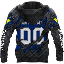 Hellas Verona F.C Serie A Black Metal Design Shirt