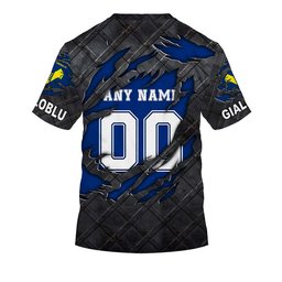 Hellas Verona F.C Serie A Black Metal Design Shirt