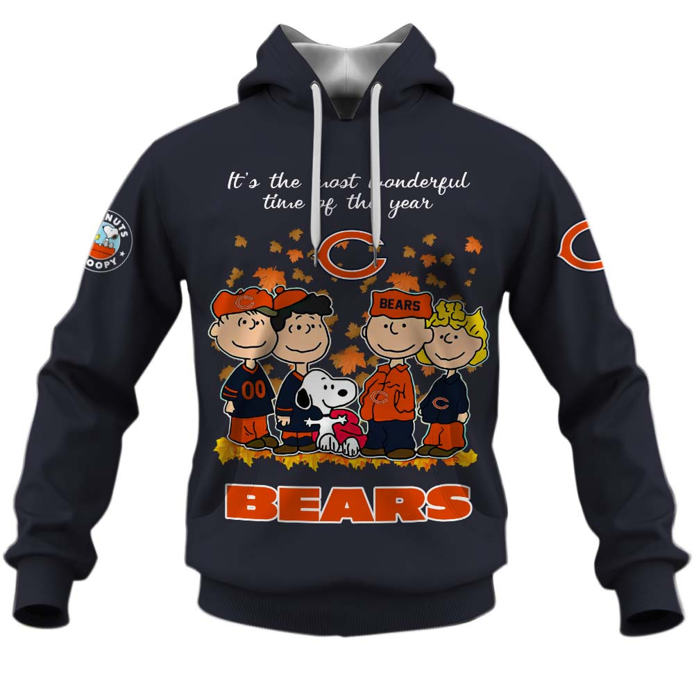 Chicago Bears Welcome the season with Snoopy Design Hoodie