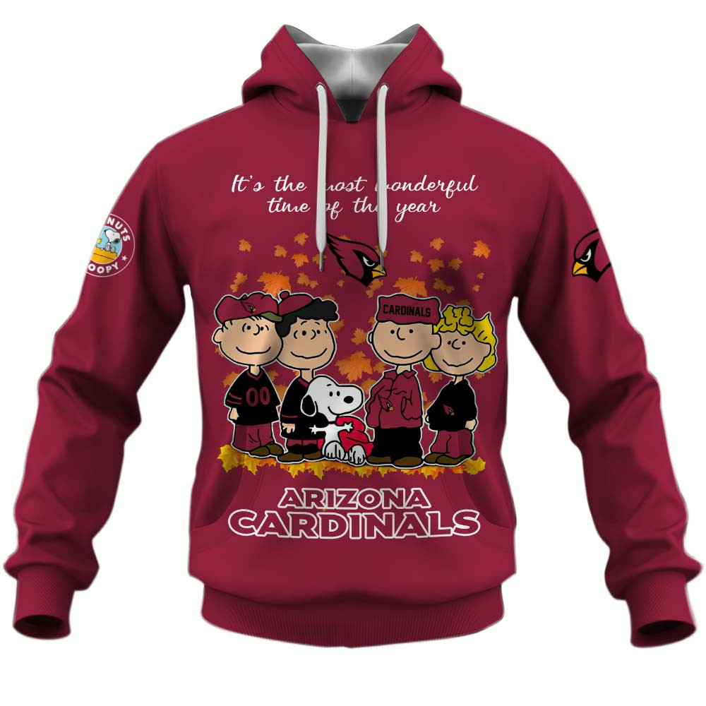 Arizona Cardinals Welcome the season with Snoopy Design Hoodie