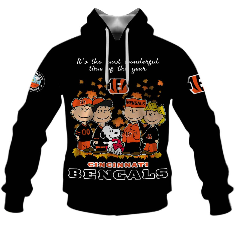 Cincinnati Bengals Welcome the season with Snoopy Design Hoodie