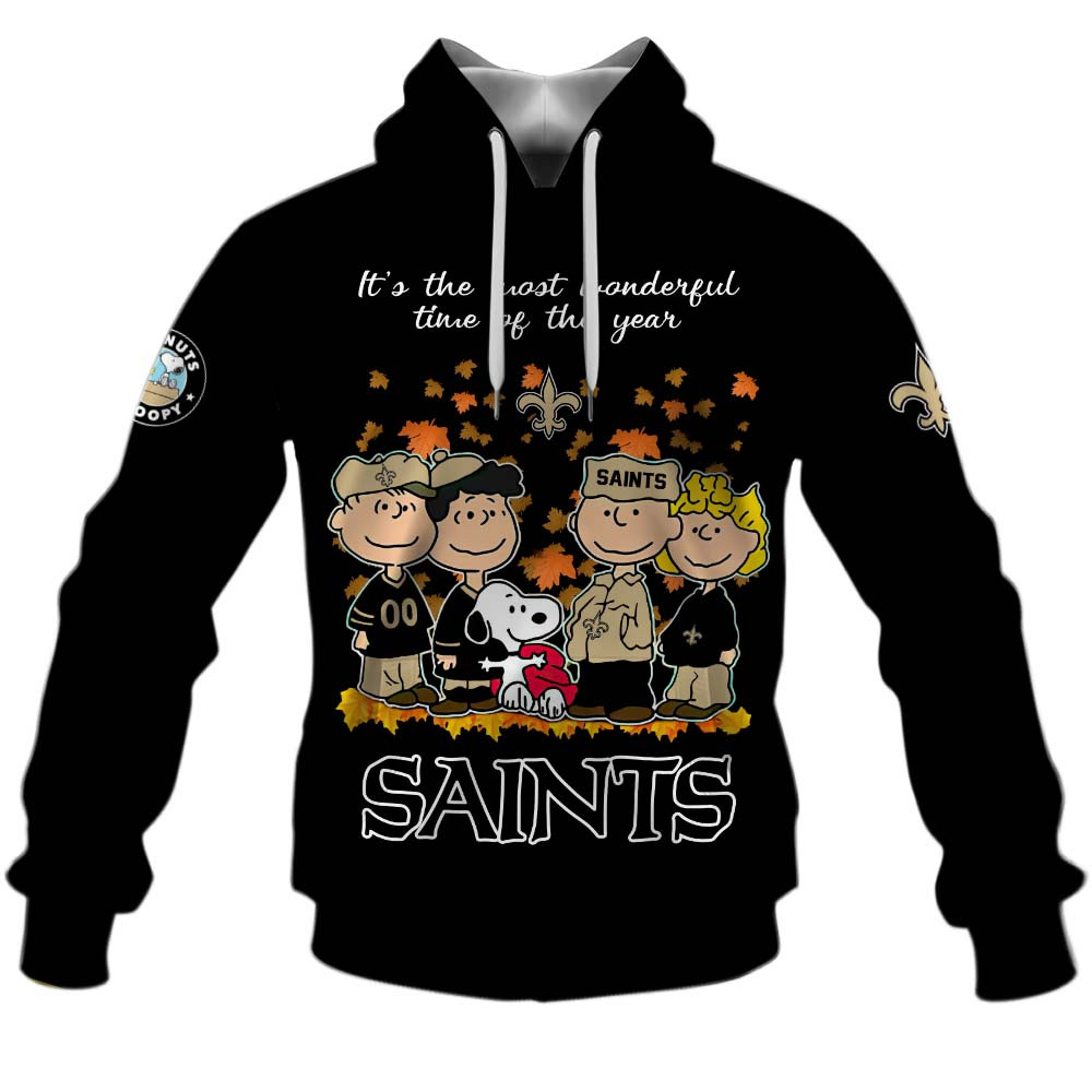 New Orleans Saints Welcome the season with Snoopy Design Hoodie