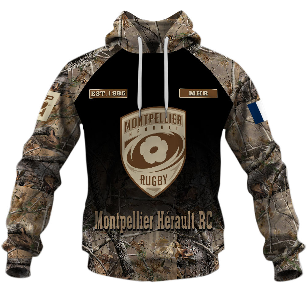 Montpellier Hérault Rugby Hunting Camo Style Shirts