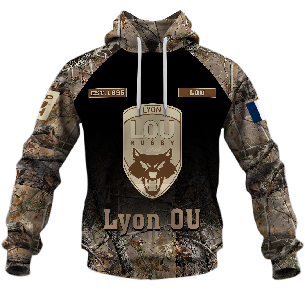 Lyon OU Rugby Hunting Camo Style Shirts