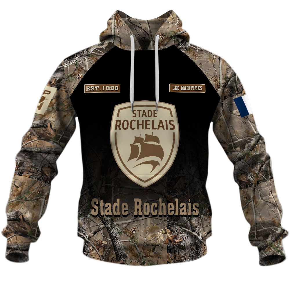 Stade Rochelais Hunting Camo Style Shirts