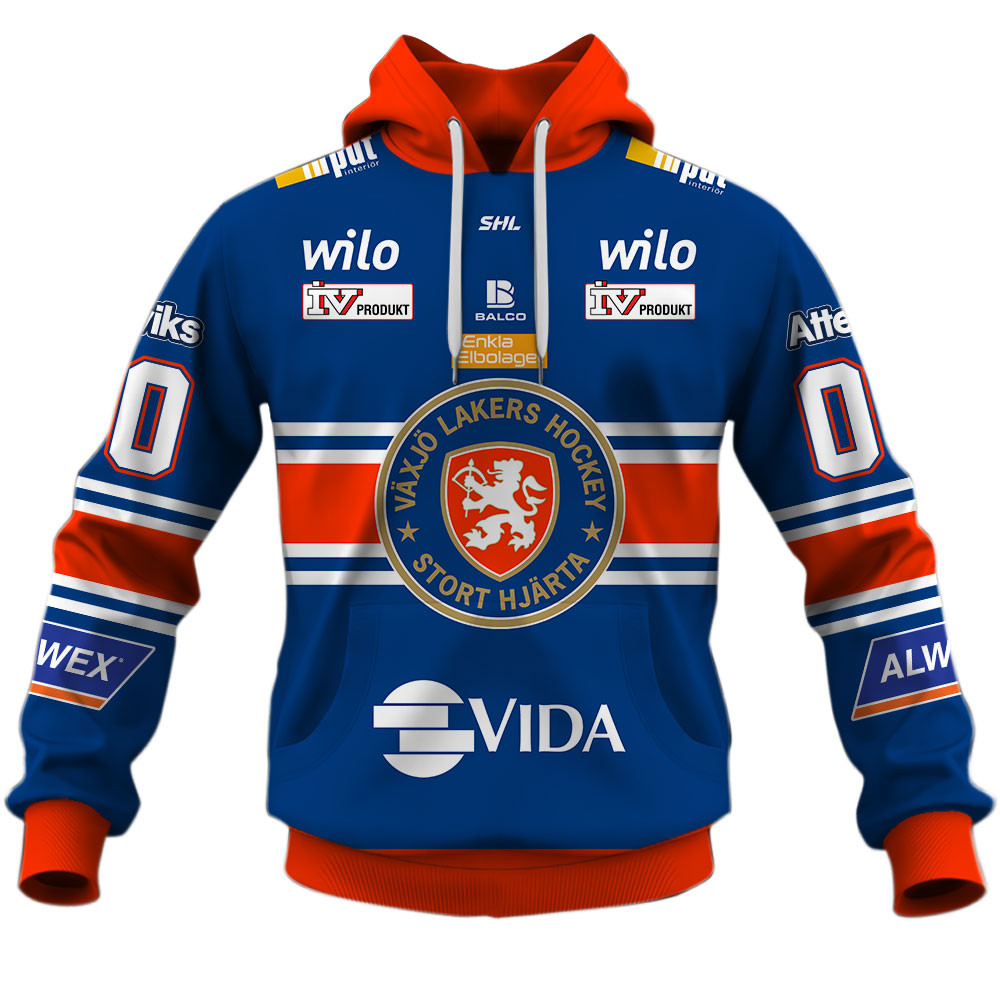 Vaxjo Lakers Home Jersey Style Shirts