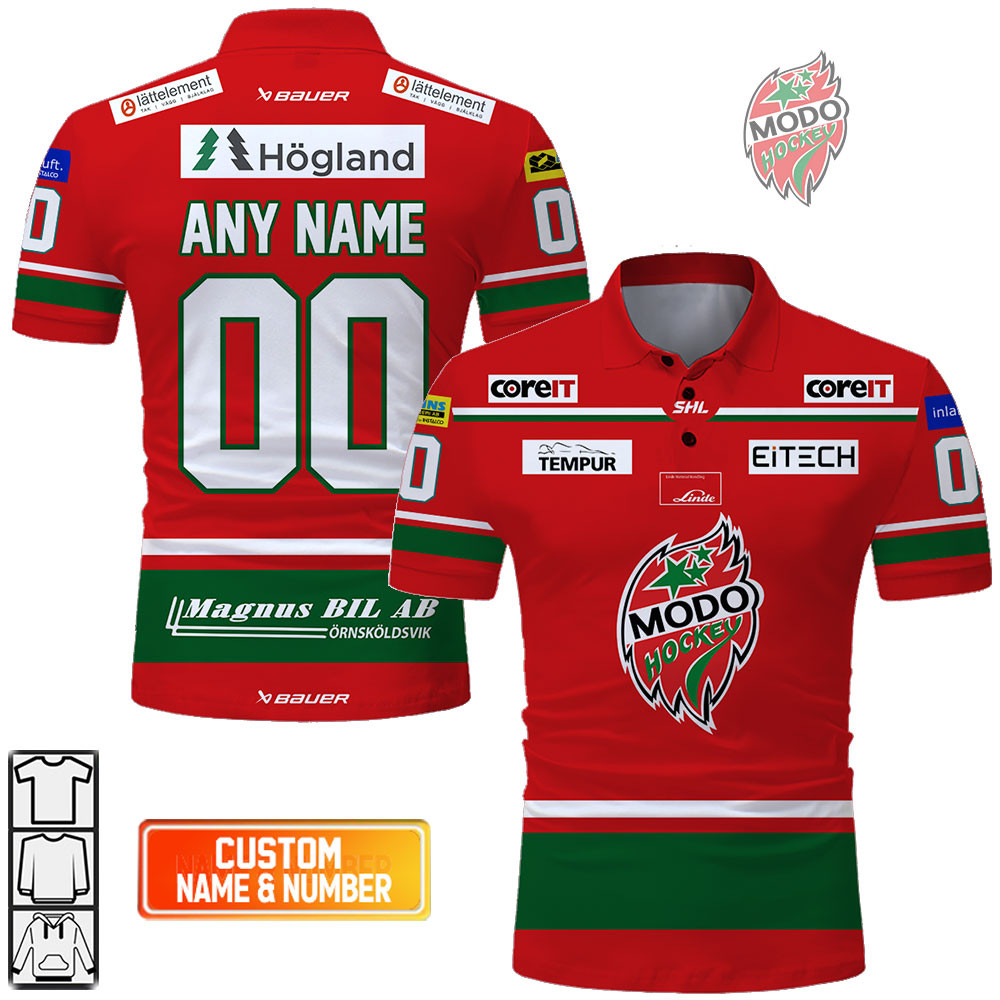 SHL Modo Hockey Home Jersey Style Polo Shirt