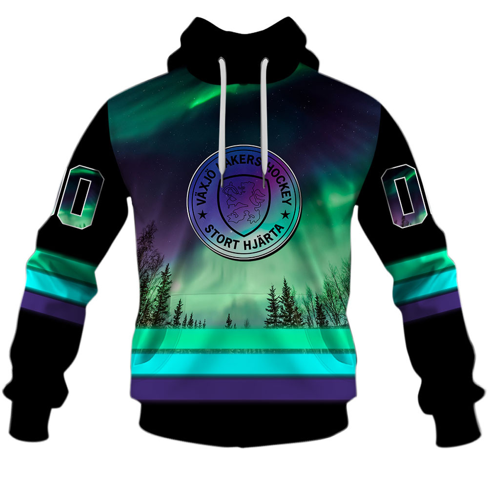 SHL Vaxjo Lakers Northern Lights Design Shirts