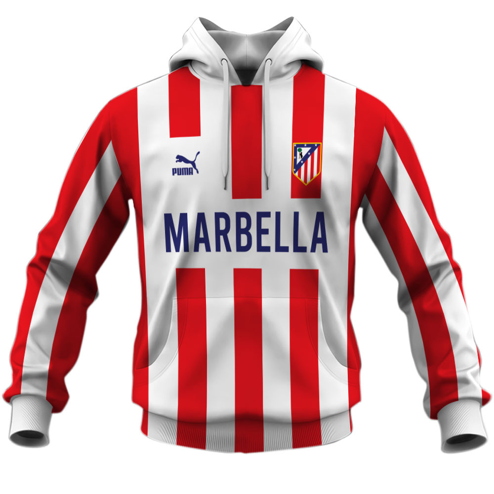 Atlético de Madrid 9091 Home Jersey Style