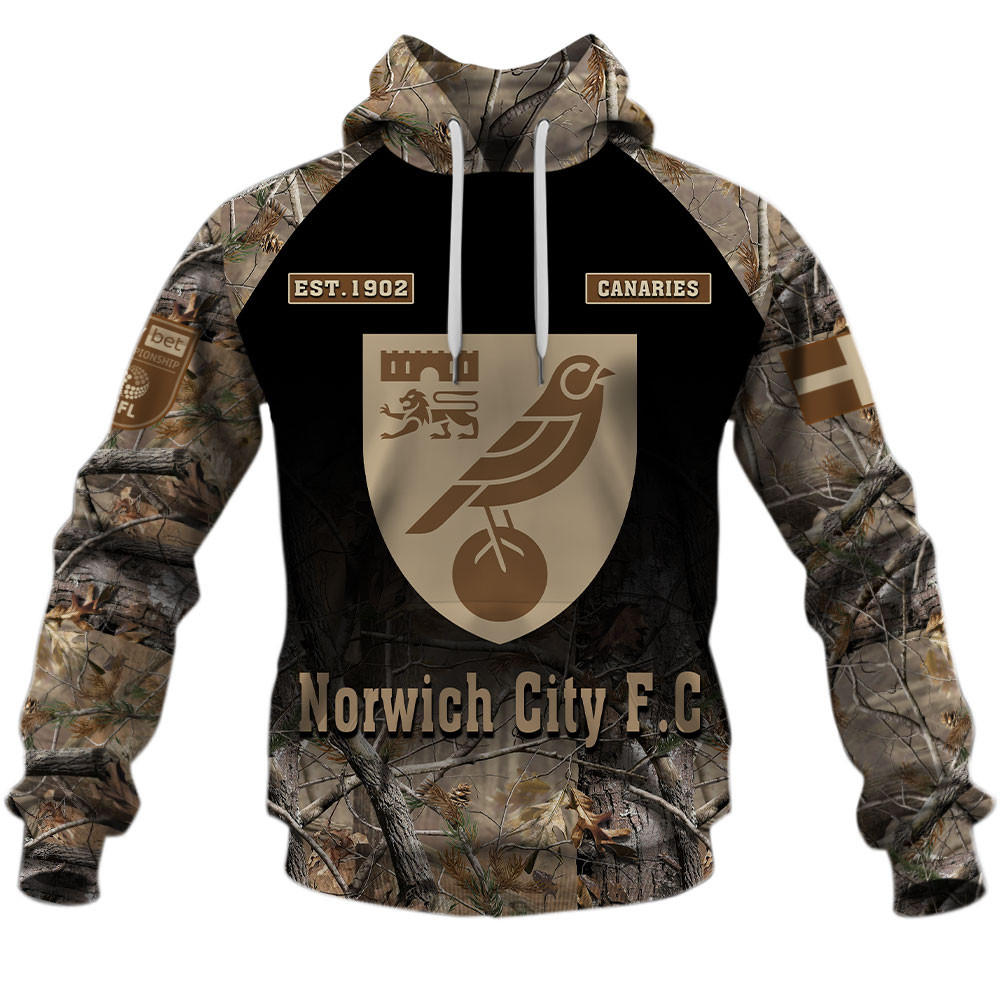 Norwich City F.C Hunting Camo Style Shirts