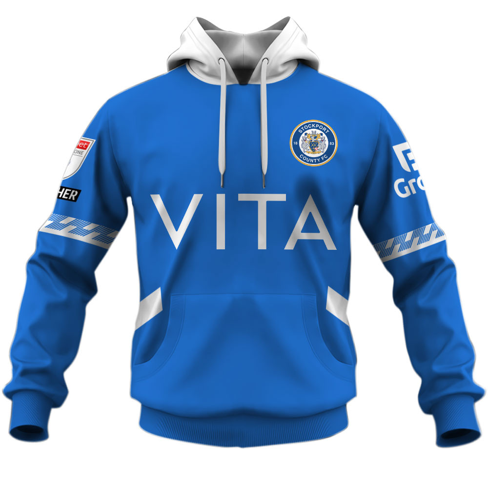 Stockport County F.C Home Jersey Style Shirts