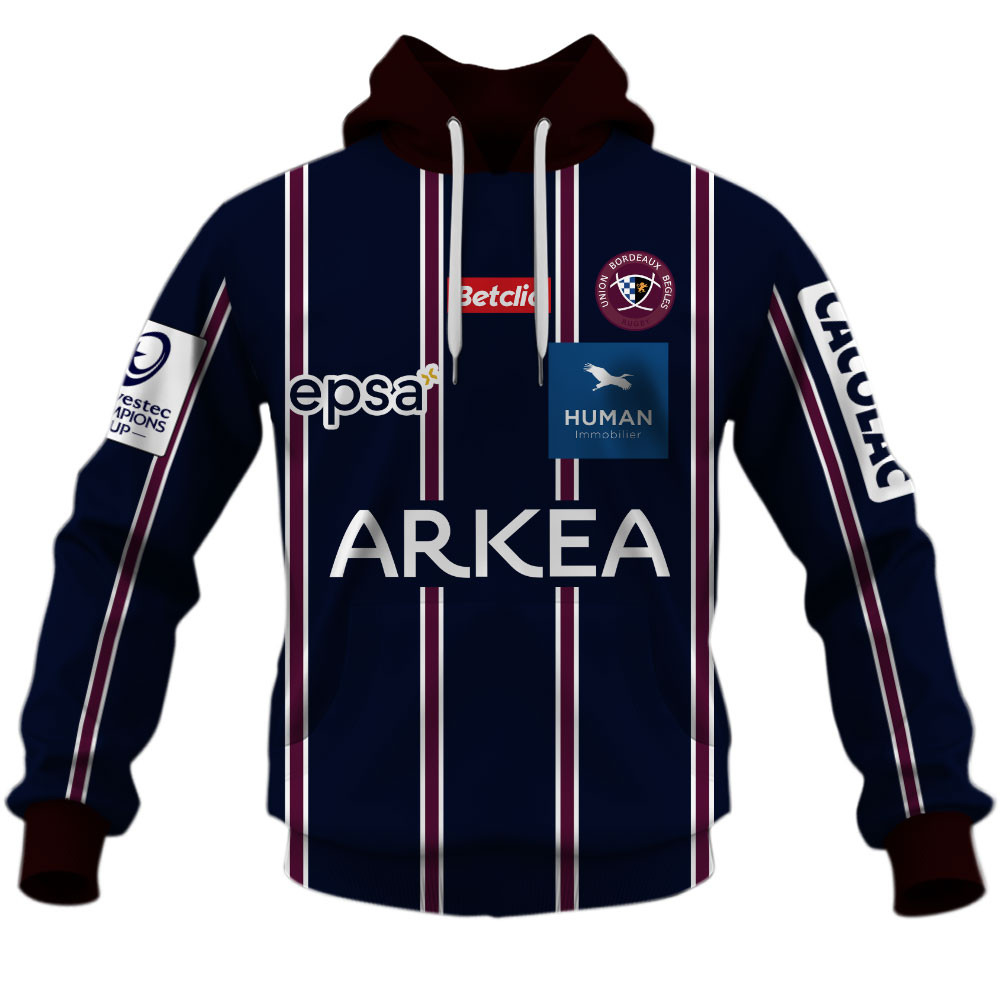 Union Bordeaux Bègles European Rugby Champions Cup Jersey Style Shirts