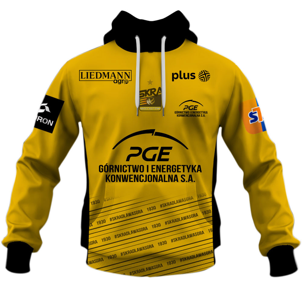 Skra Bełchatów PlusLiga Volleyball Home Jersey Style Shirts