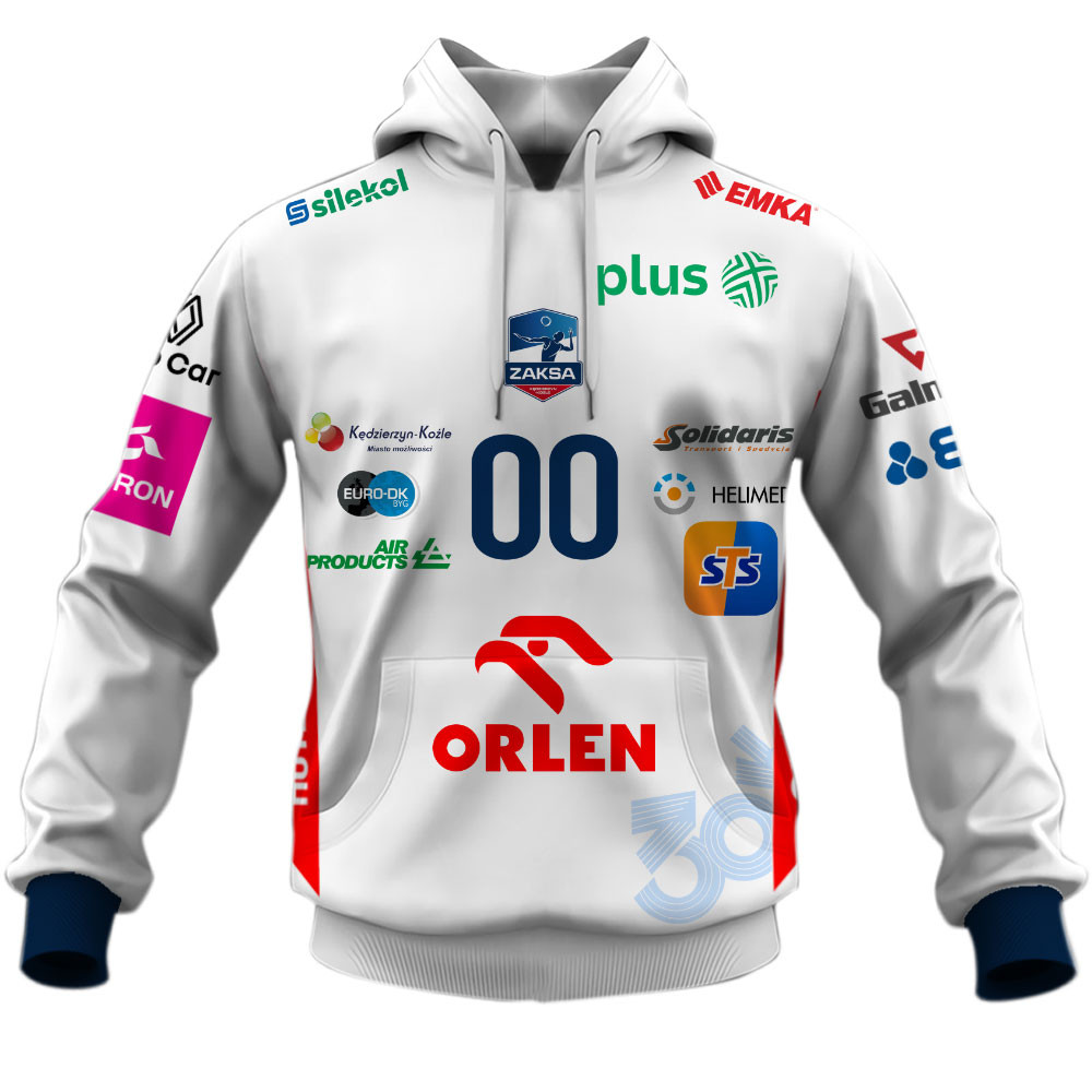 ZAKSA Kędzierzyn Koźle PlusLiga Volleyball Home Jersey Style Shirts