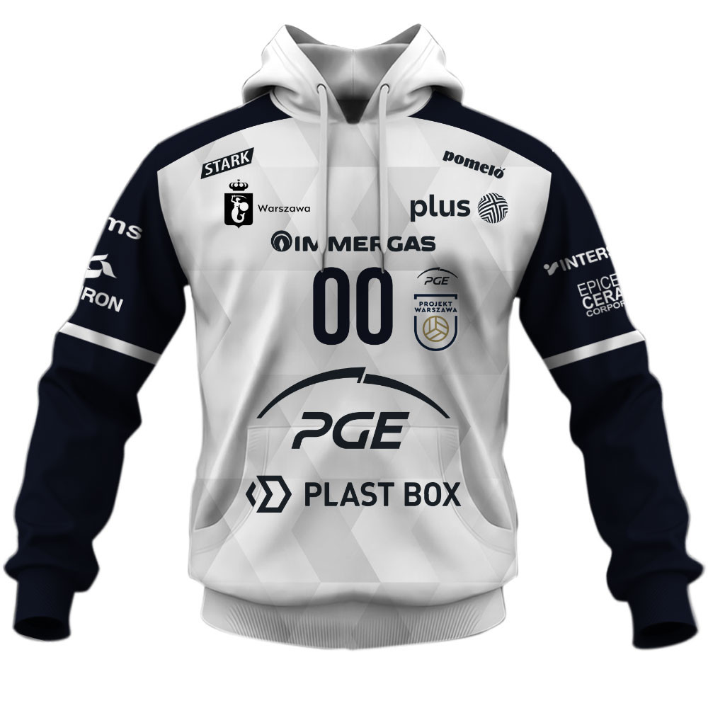 Projekt Warsaw PlusLiga Volleyball Home Jersey Style Shirts