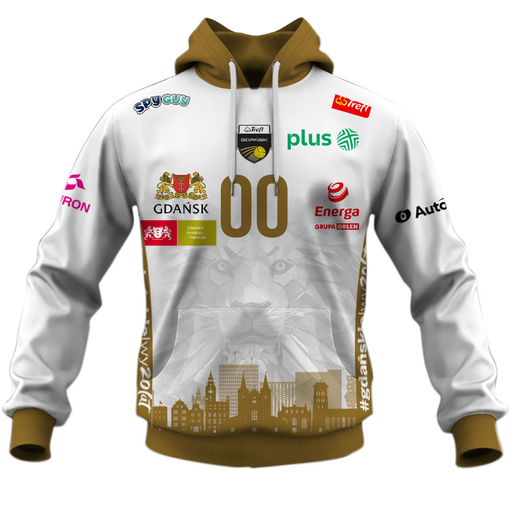 Trefl Gdańsk PlusLiga Volleyball Home Jersey Style Shirts