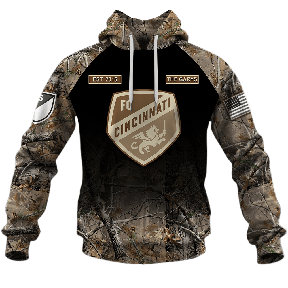 FC Cincinnati ( MLS ) Hunting Camo Shirts