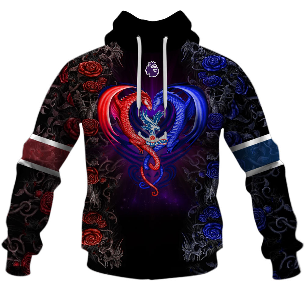 Crystal Palace F.C Rose Dragon Design Shirts