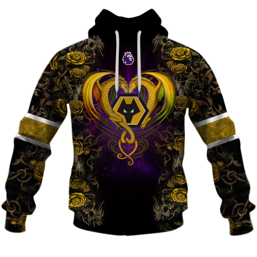 Wolverhampton Wanderers F.C Rose Dragon Design Shirts