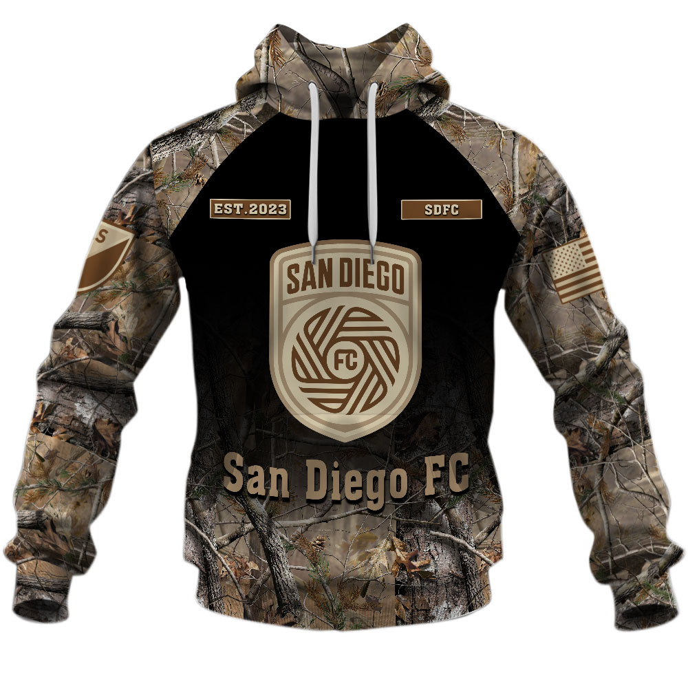 San Diego FC ( MLS ) Hunting Camo Shirts