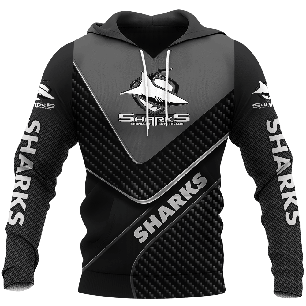 Cronulla Sutherland Sharks NRL Carbon Fiber Design Shirts