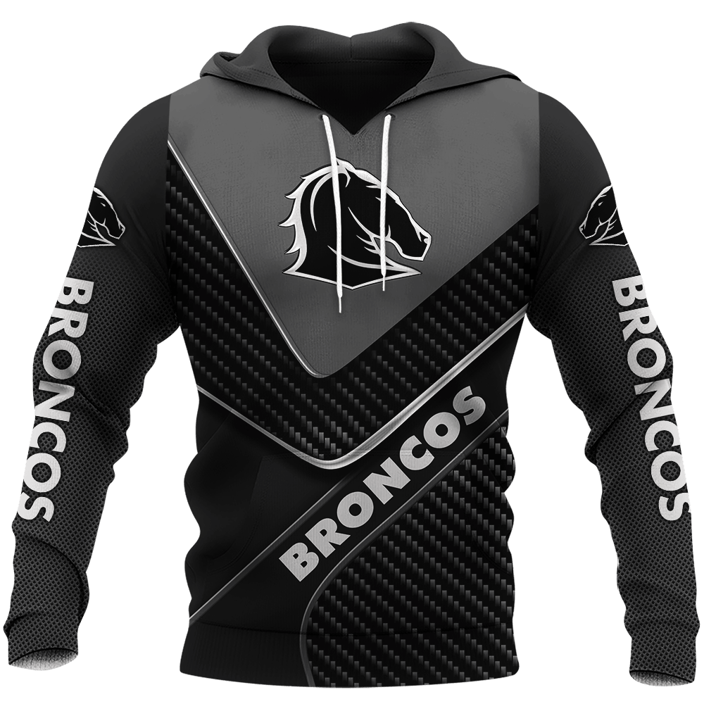 Brisbane Broncos NRL Carbon Fiber Design Shirts