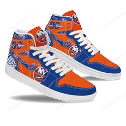 New York Islanders AJ 1 High Top Sneakers V1