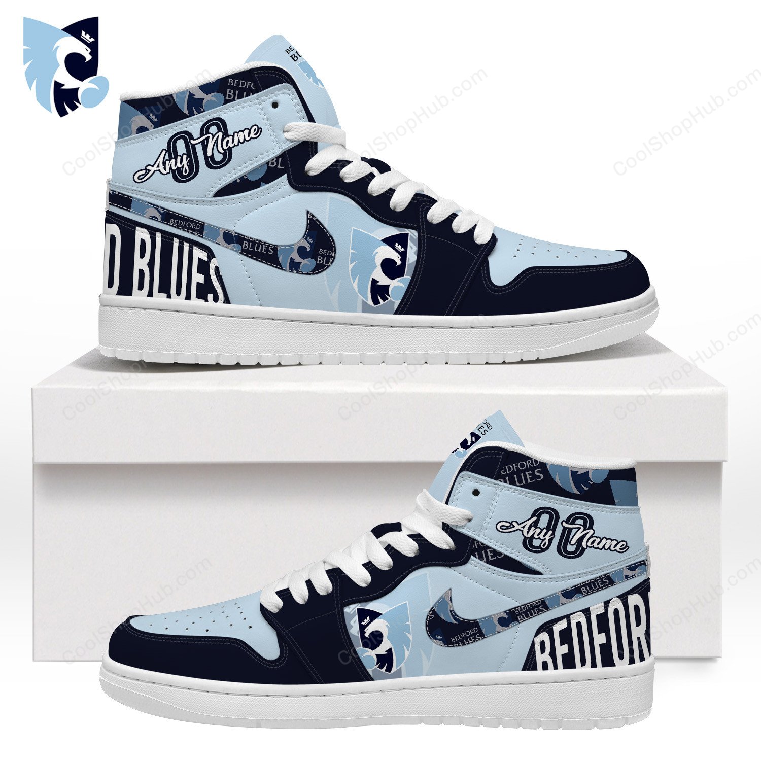 Bedford Blues AJ 1 High Top Sneakers V1