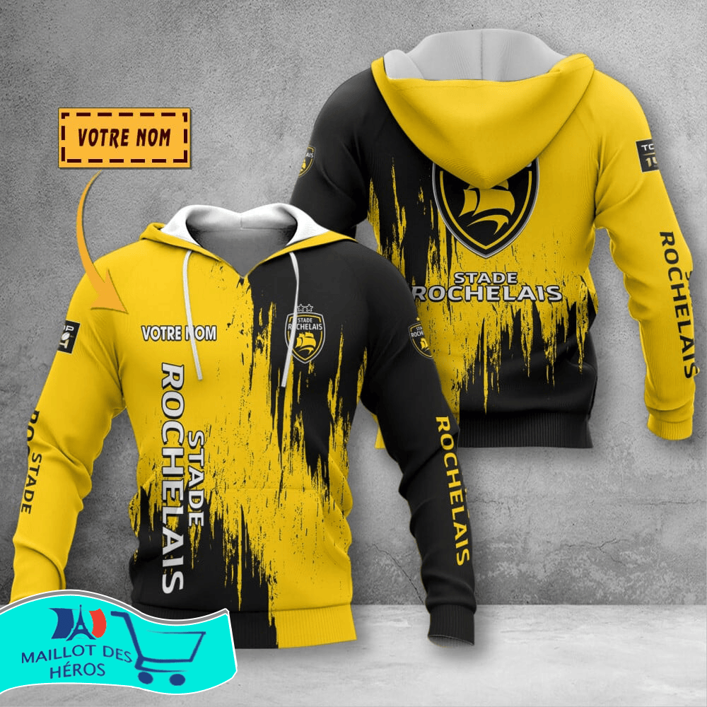 Stade Rochelais Brush Grunge Design Shirts
