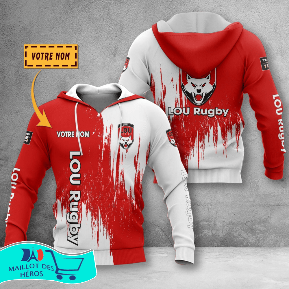 Lyon OU Rugby Brush Grunge Design Shirts