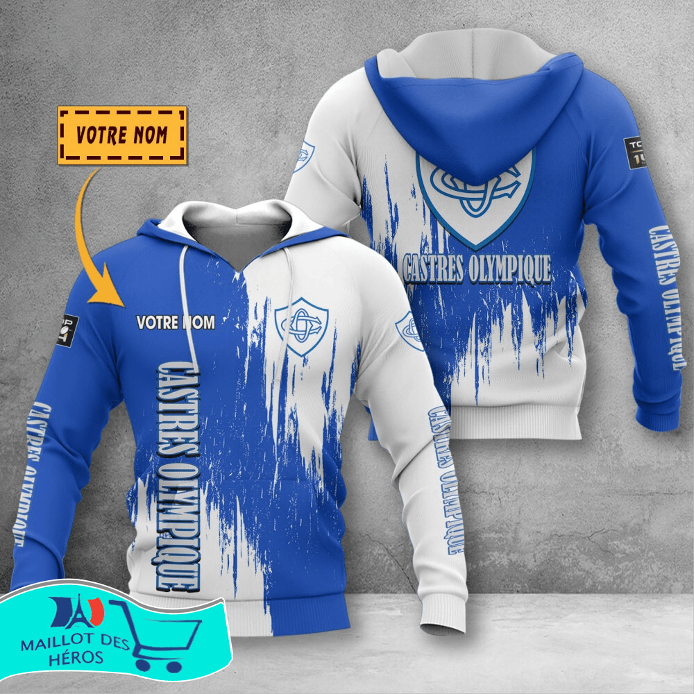 Castres Olympique Brush Grunge Design Shirts